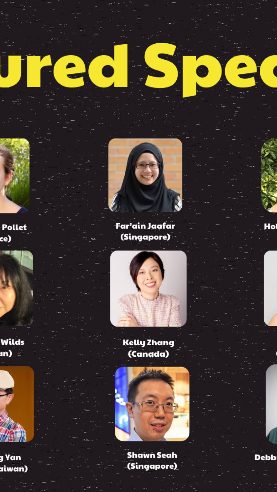 Featured speakers include Arif Rafhan, Holly Thompson, among others