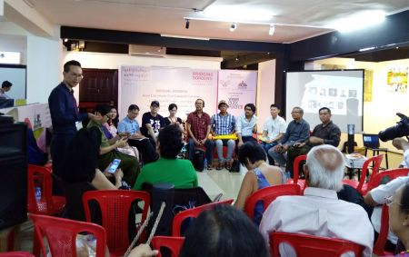 2019 Bridging Borders -  Literary Forum: Roundtable Discussion,  Yangon Book Plaza